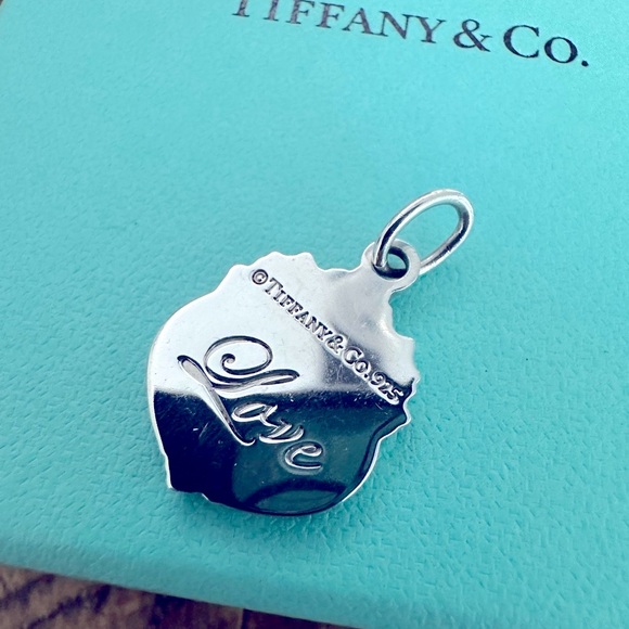RARE Tiffany & Co Olympian LOVE charm sterling silver RETIRED collector's item - Picture 8 of 9